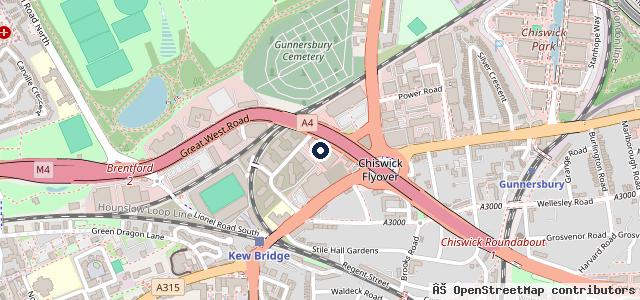 Map showing the location of Citygate West London Volkswagen