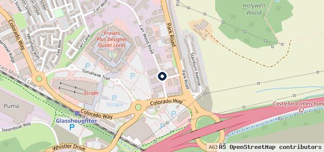 Map showing the location of TrustFord Castleford Ford Store & Transit Centre