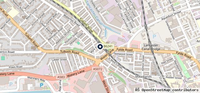 Map showing the location of ADS Automotive Preston