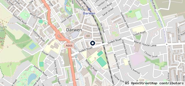 Map showing the location of Birkbecks motor body repairs