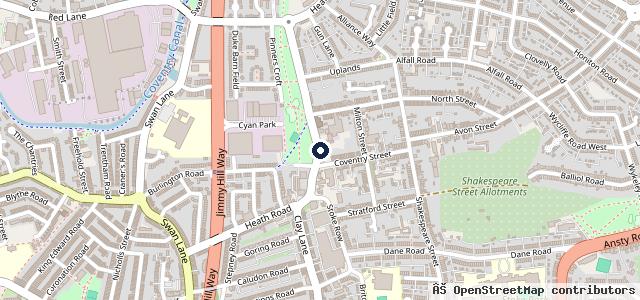 Map showing the location of AJW autos