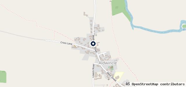 Map showing the location of Aldwincle Garage