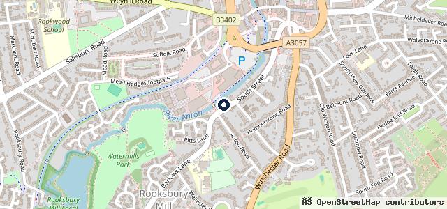 Map showing the location of Andover Car Service Ltd