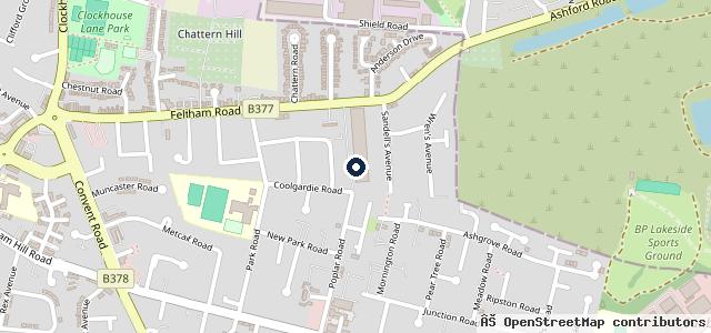 Map showing the location of Ashford Motors