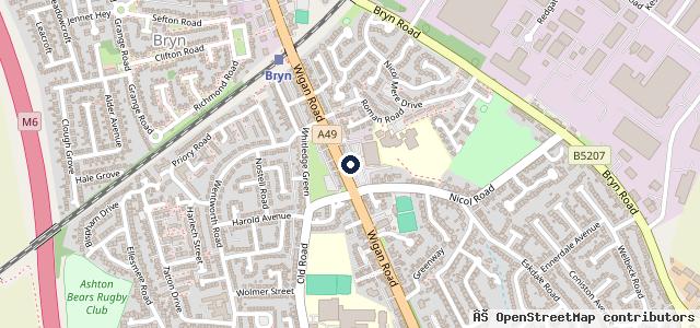 Map showing the location of Ashton Automotive