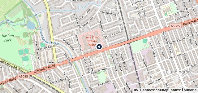 Map showing the location of Ashton Autos