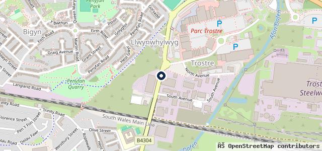 Map showing the location of ATS Euromaster Llanelli