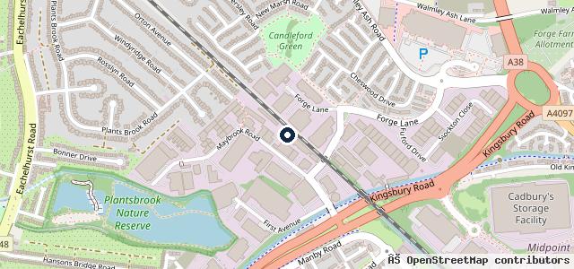 Map showing the location of Auto Elite Vehicle Solutions Ltd