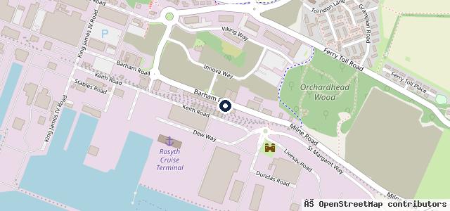 Map showing the location of Big Sky Campers Edinburgh
