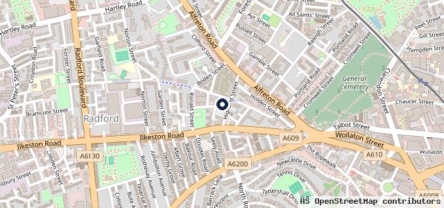 Map showing the location of AutoPlusNottingham