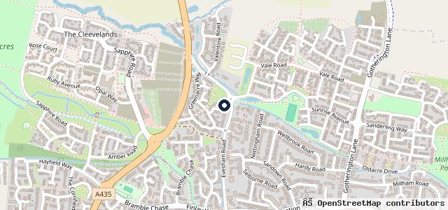 Map showing the location of Autovillage Cheltenham
