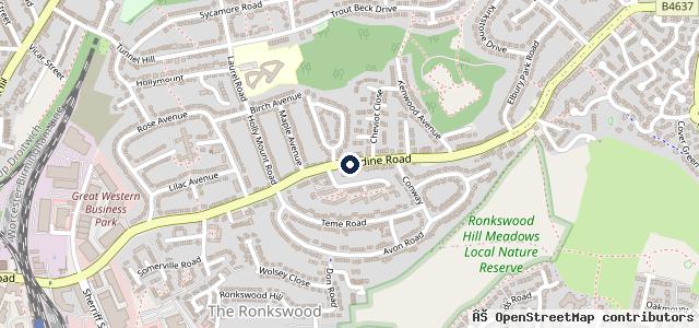 Map showing the location of BJH Motors