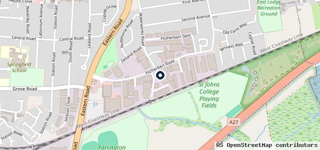 Map showing the location of BP Motor Repairs