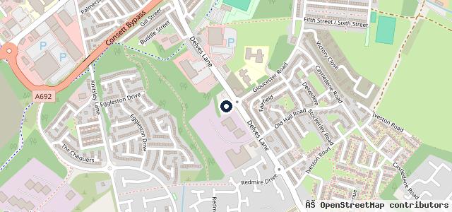 Map showing the location of Bescol Motors Consett