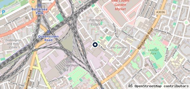 Map showing the location of BMW Park Lane