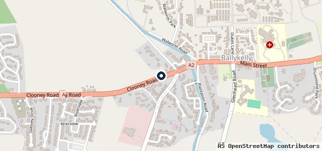 Map showing the location of B Mullan Motors Ltd