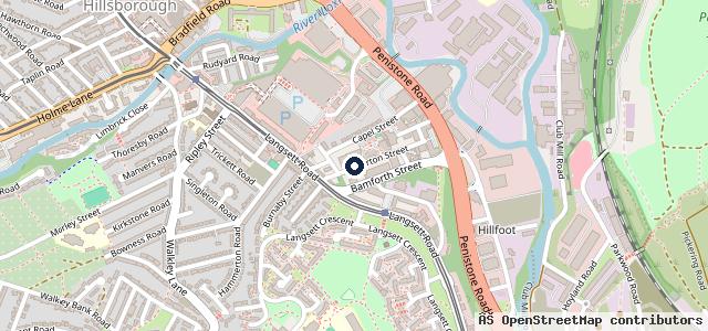 Map showing the location of Burton Street Motors