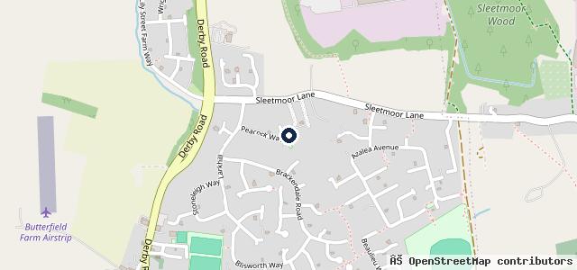 Map showing the location of Hart Signs & Vehicle Graphics Alfreton, Derbyshire