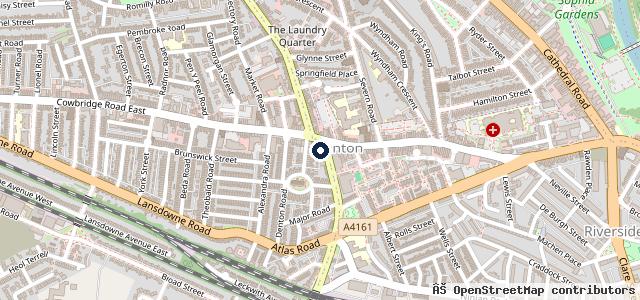 Map showing the location of Canton Cross Motors