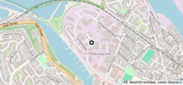 Map showing the location of Carsegate MOT Test Centre (not Cargate)