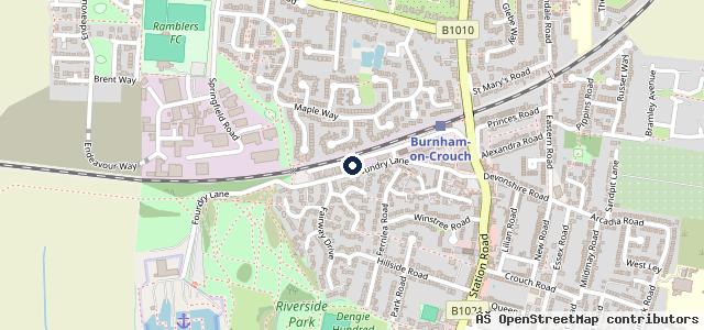 Map showing the location of Carty's MOT Centre