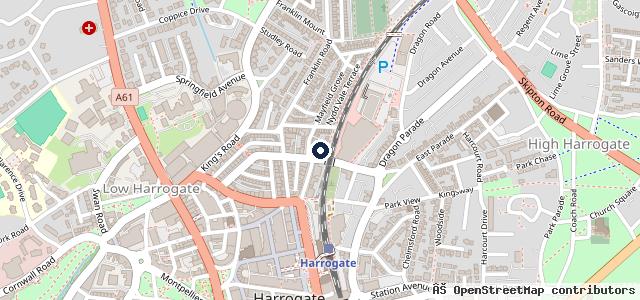 Map showing the location of Central Garage