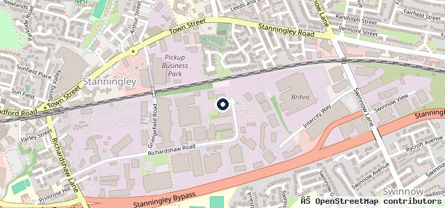 Map showing the location of Ford & Slater - DAF Leeds