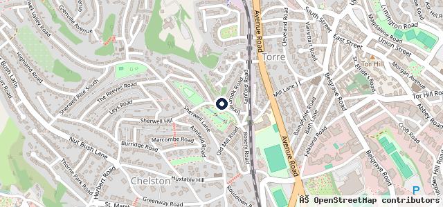 Map showing the location of Mallock Road Garage