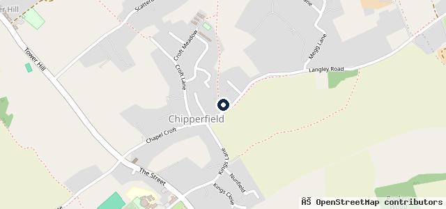Map showing the location of Chipperfield Garage Ltd