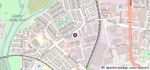 Map showing the location of Chapelhouse Suzuki Warrington