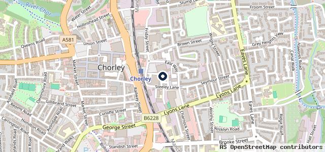 Map showing the location of Chorley Autocare Ltd