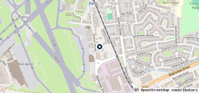 Map showing the location of Colin's Tyres