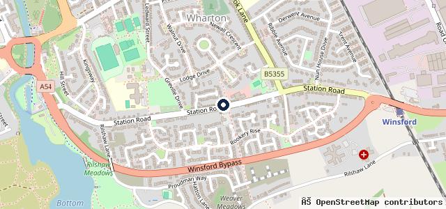 Map showing the location of Cliff Dickenson and Son (Winsford) Ltd