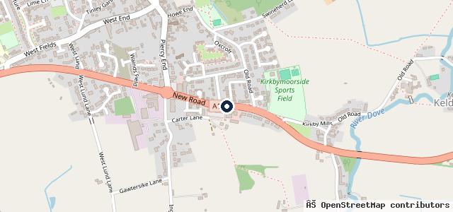 Map showing the location of Cooks Motors