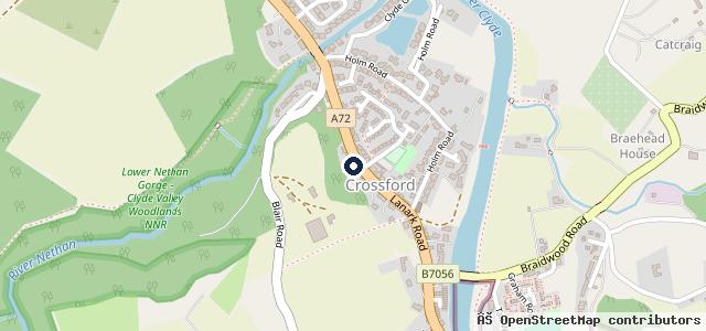 Map showing the location of Crossford Garage Ltd