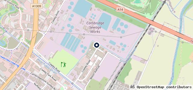 Map showing the location of Cowley Road Garage