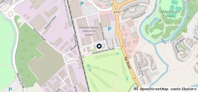 Map showing the location of Halfords McConechys Irvine Autocentre