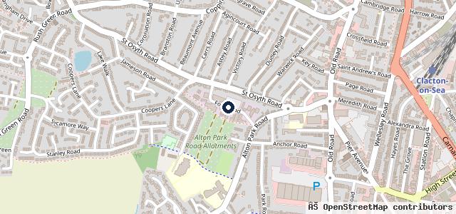 Map showing the location of Winsor Garages