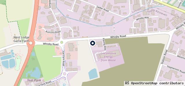 Map showing the location of Dack Motor Group Lincoln