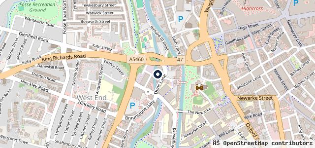 Map showing the location of Dave's Autos