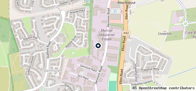 Map showing the location of Denmore Garage Ltd
