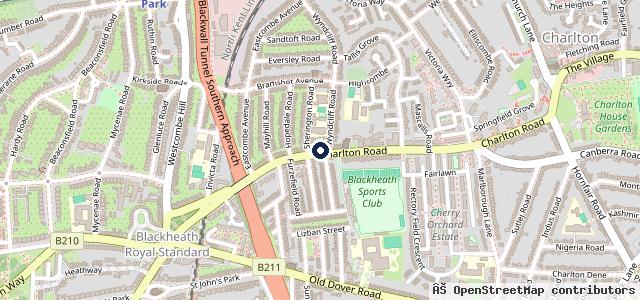Map showing the location of Charlton Auto Repair Centre