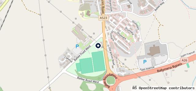 Map showing the location of Donnelly & Taggart Renault Ballymena