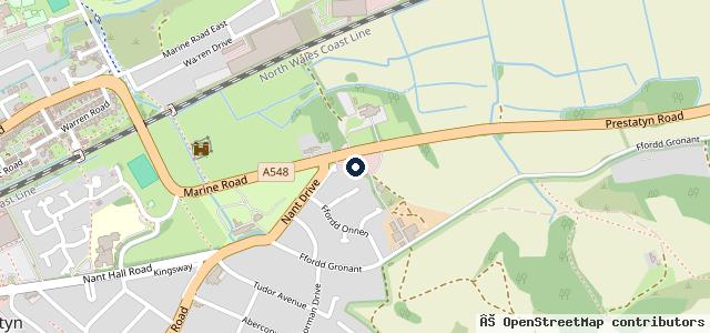 Map showing the location of W R Davies Peugeot Prestatyn