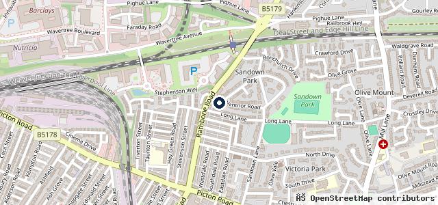 Map showing the location of Clock Repairs Merseyside