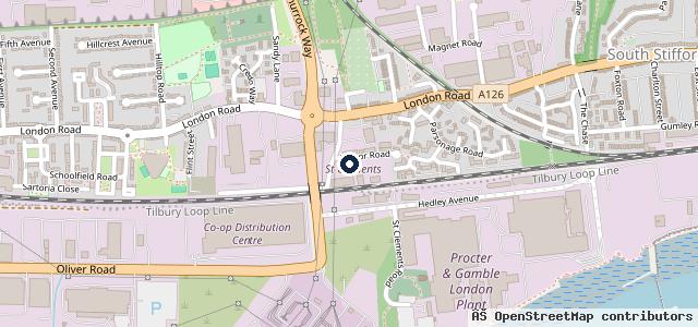 Map showing the location of Purfleet Commercials Ltd