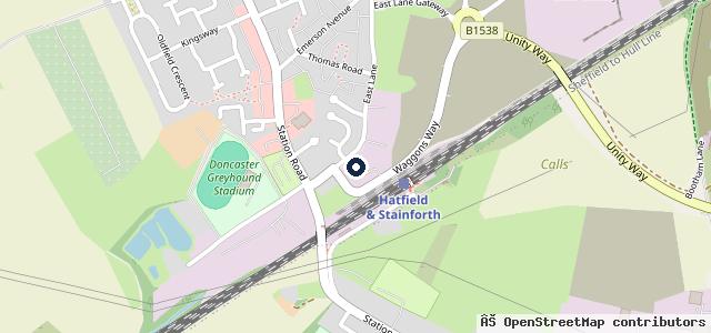 Map showing the location of East Lane MOT Centre