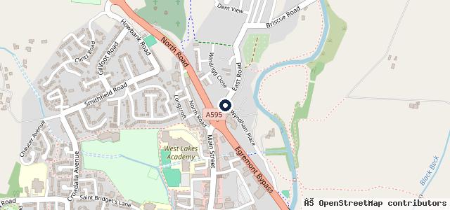 Map showing the location of Jubilee Garage Egremont Ltd