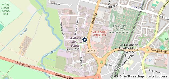 Map showing the location of Formula One Autocentres - Chelmsford