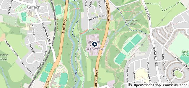 Map showing the location of Britannia Tyres & Exhaust Centre
